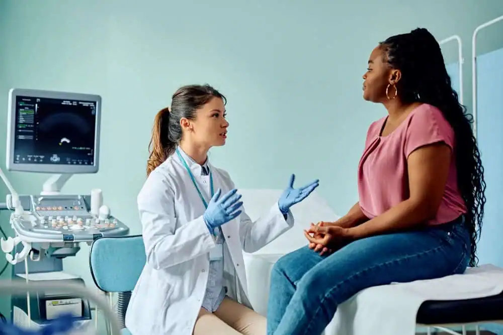 Woman have consultation about vaginal laxity West Bridgford