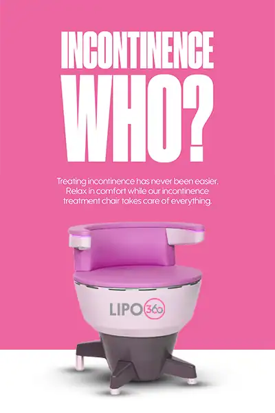 LIPO360 EMS Chair Can Help with Urinary Incontinence 2 Image of a urinary incontinence treatment seat West Bridgford